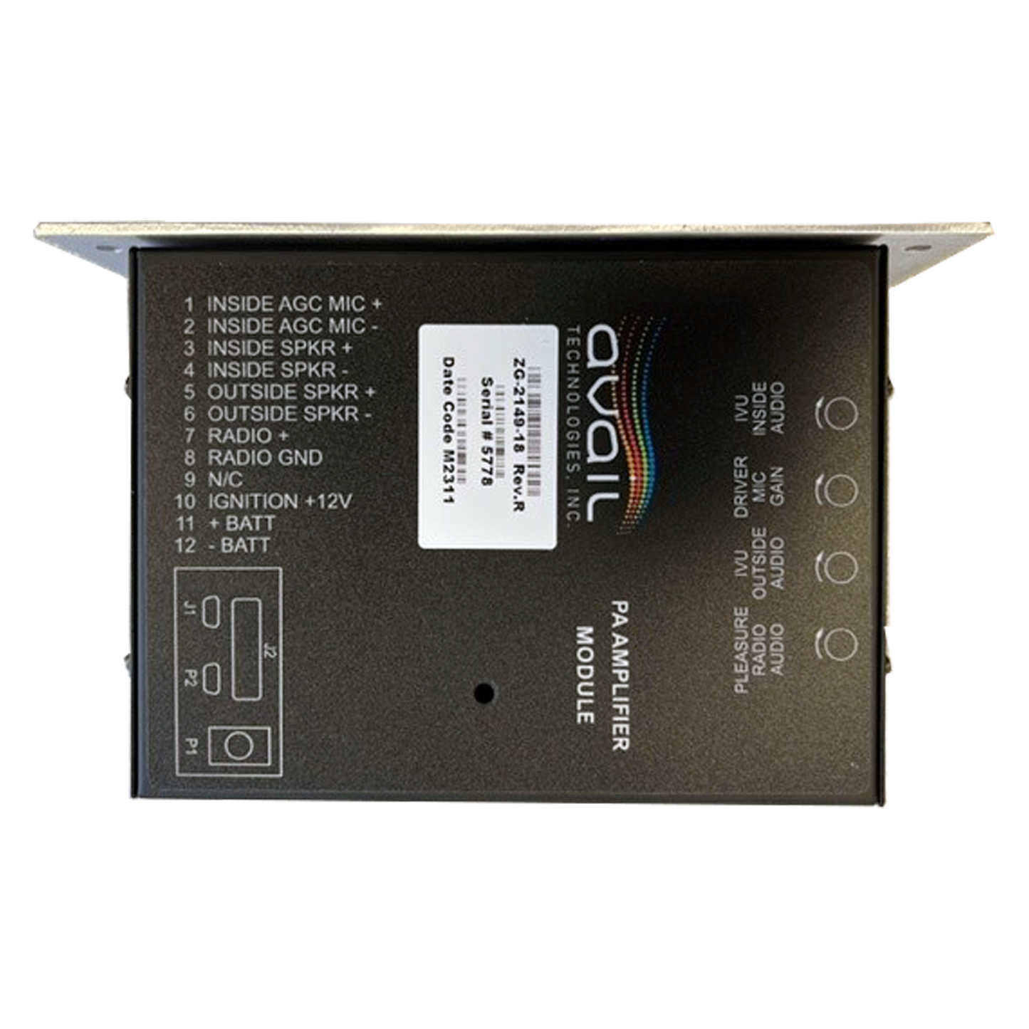 JMK PA Amplifier Vertical Mount Assy