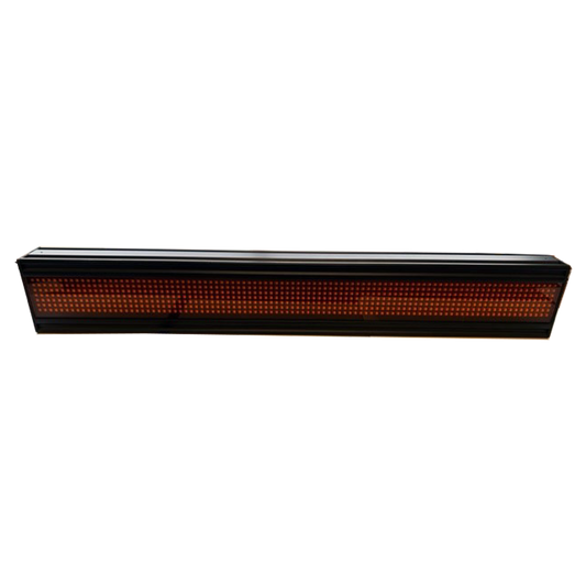 Sunrise 16 Character LED Sign;  Amber